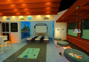 Evento sustentável - Stand Fetranspor na feira Fetransrio no Rio de Janeiro